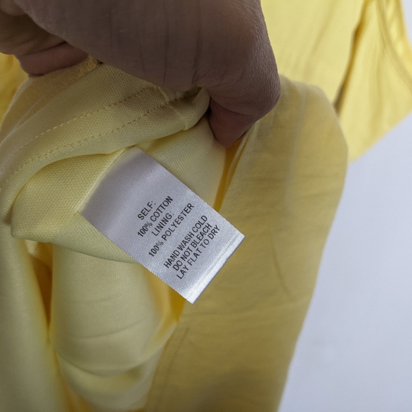 Lulu's I’ve Got Love Yellow Off The Shoulder Midi Dress Button Down Front - Picture 13 of 14